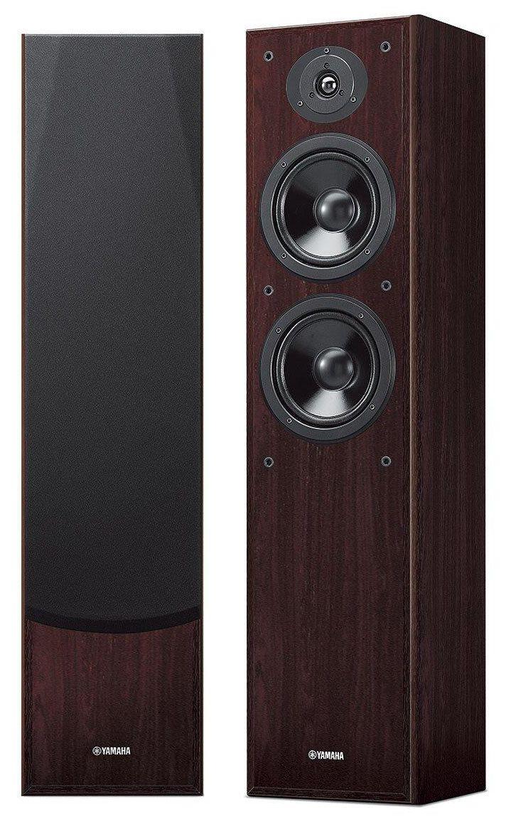 Zestaw kina Yamaha MusicCast RX-V485 (czarny), NS-F51/NS-P51 (orzech)