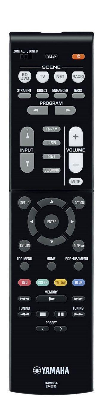 Zestaw kina Yamaha MusicCast RX-V485 (czarny), NS-F51/NS-P51 (orzech)