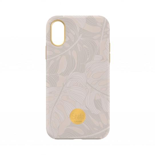 Etui Flavr Studio Powder Leaves do iPhone X/Xs (kolorowy)