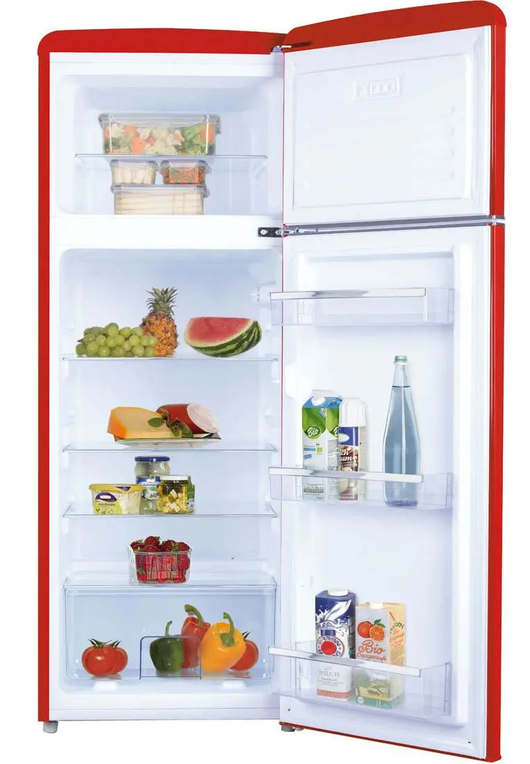 Lodówka Amica KGC15630R 144cm Czerwony