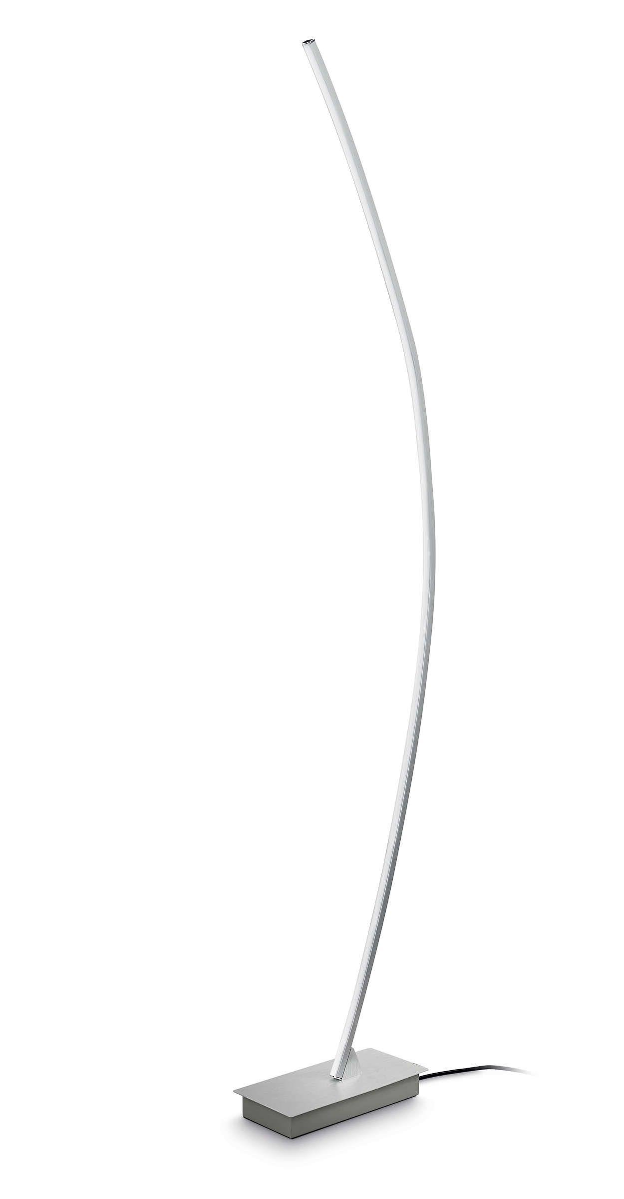 Philips Hexagon floor lamp aluminium 1x22W SELV 38922/17/P1