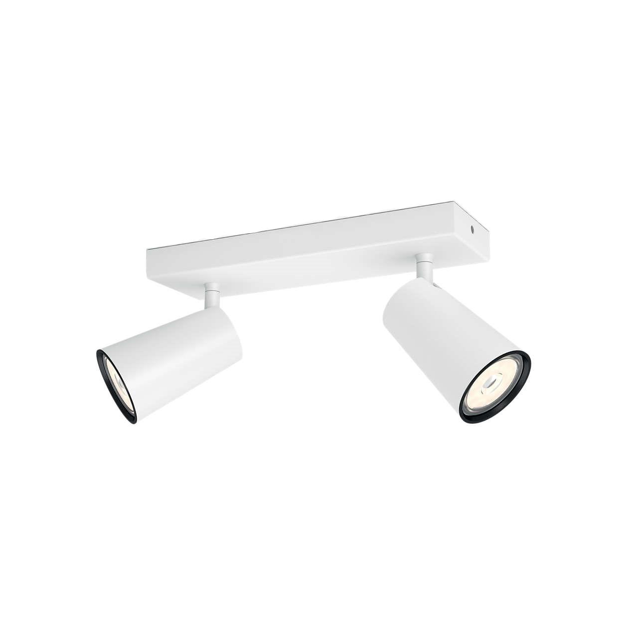 Philips PAISLEY bar/tube white 2xNW