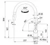 Bateria Franke Active Pull-Out Spray Srebrny Chrom