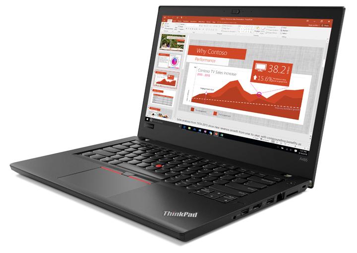 Lenovo ThinkPad A485 14" AMD Ryzen5 PRO 2500U 8GB RAM 256GB Dysk SSD Win10 Pro