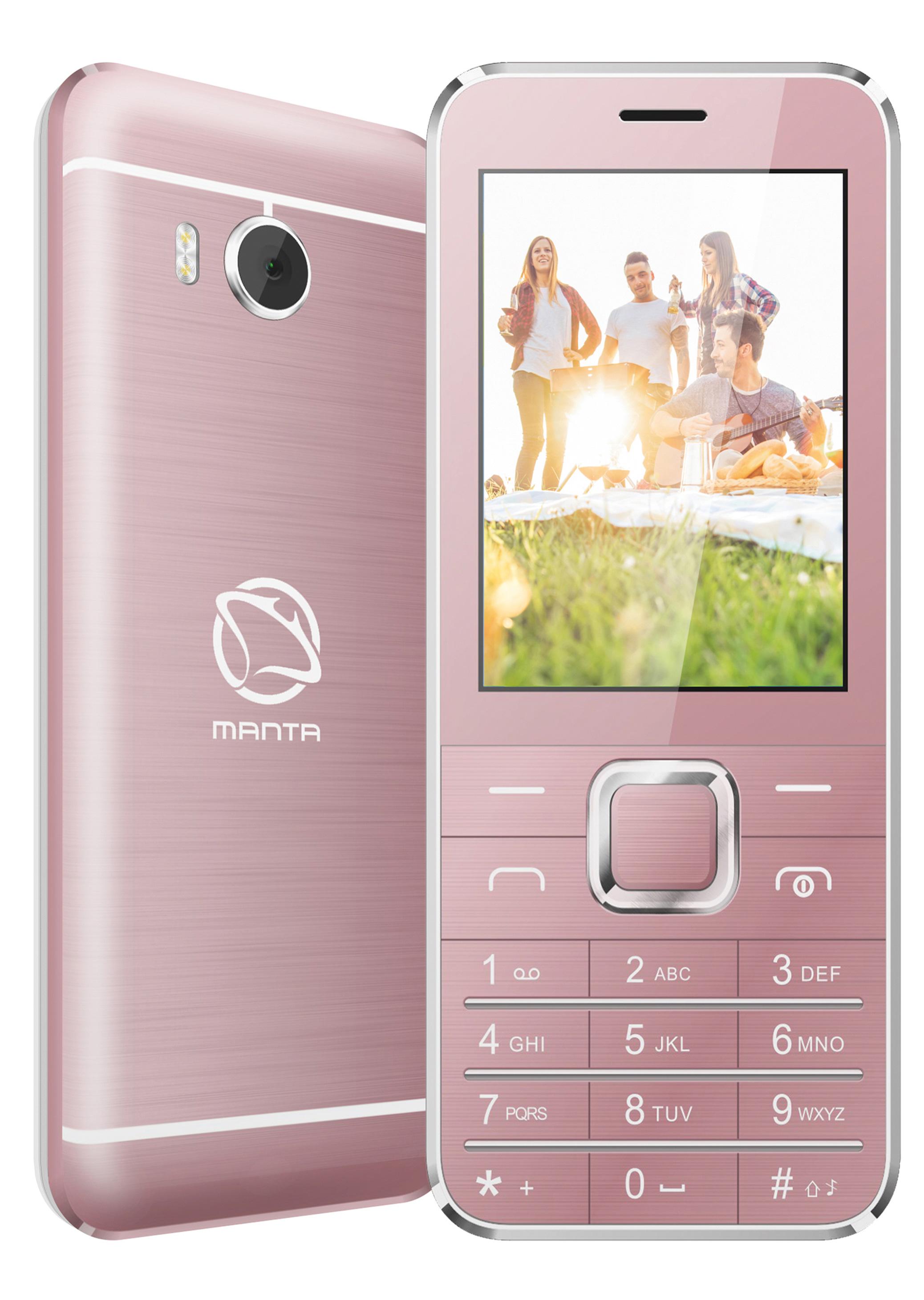 Telefon Manta TEL2801P AVO 8 (różowy)