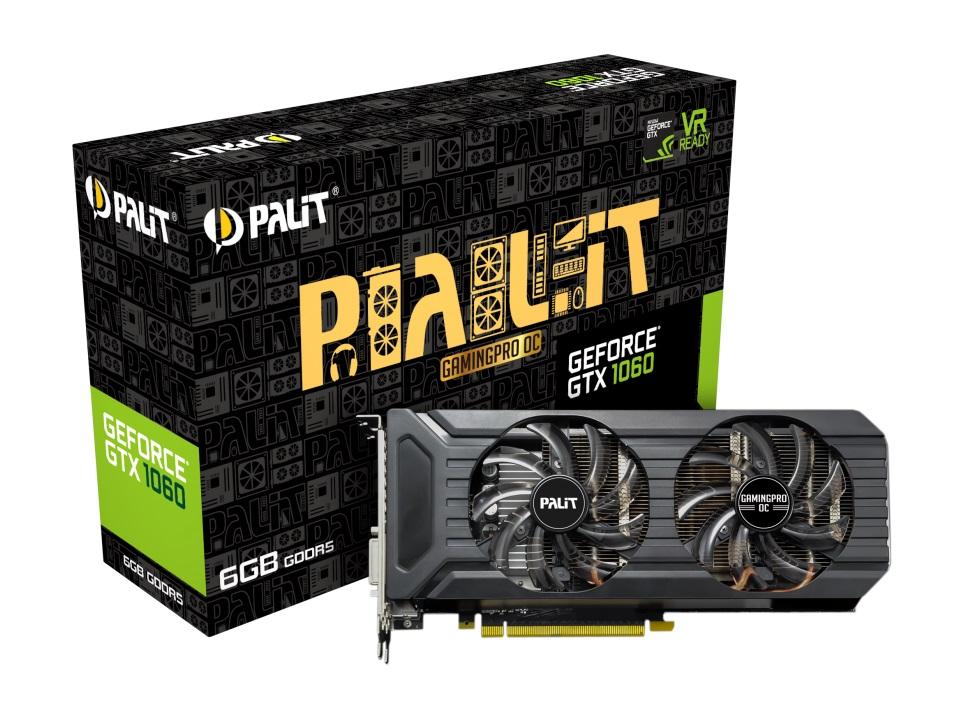 Palit GeForce GTX 1060 GamingPro OC 6GB GDDR5 192 bit