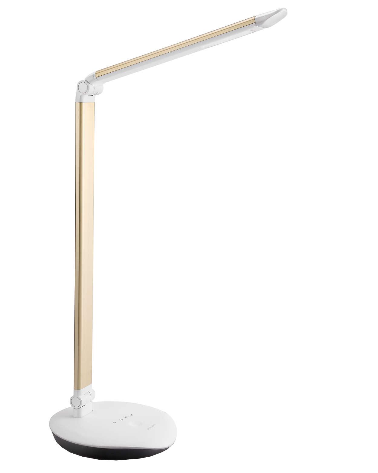 Philips Lever table lamp gold 1x5W SELV 72007/92/16