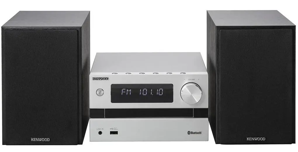 Wieża Kenwood M-718BT 50W Bluetooth Radio FM z RDS Srebrny