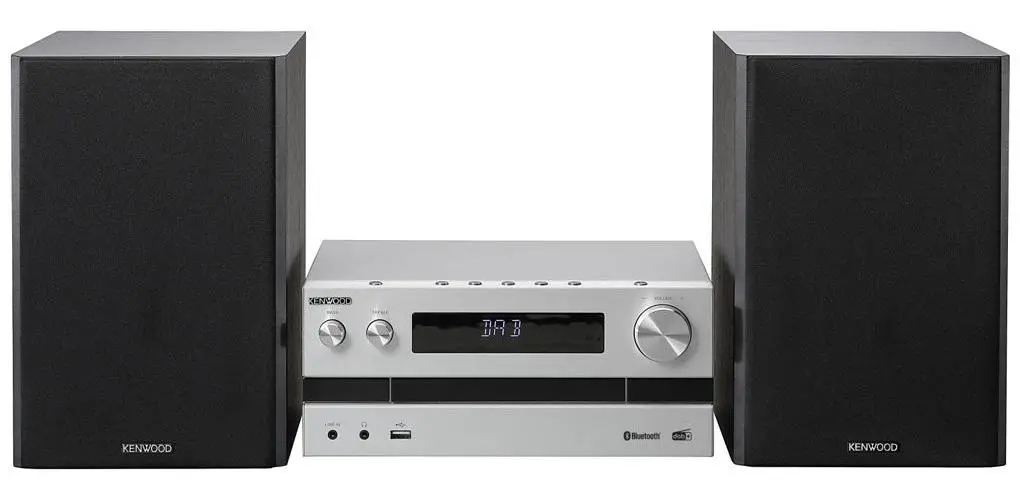 Wieża Kenwood M-918DAB 100W Bluetooth Radio FM, DAB+ Srebrny