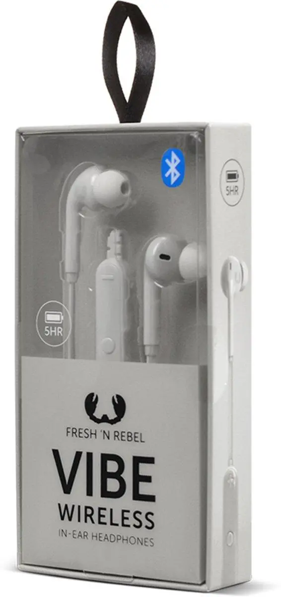 Słuchawki bezprzewodowe Fresh 'n Rebel Vibe Wireless Dokanałowe Cloud Jasnoszary
