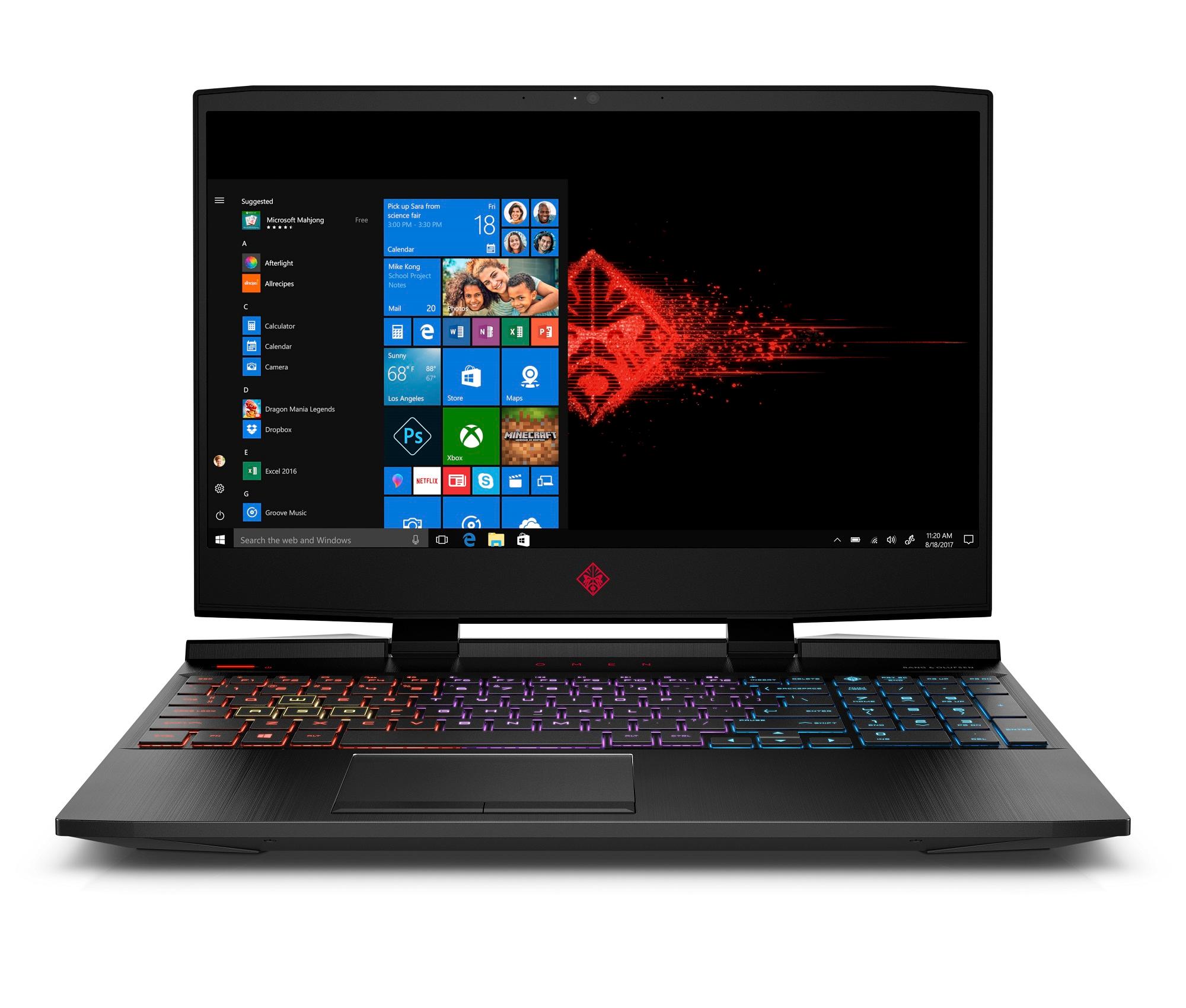 HP Omen 15-dc0010nw 15,6'' Intel® Core™ i7-8750H 16GB RAM 1TB+256GB Dysk GTX1070 Grafika Win10