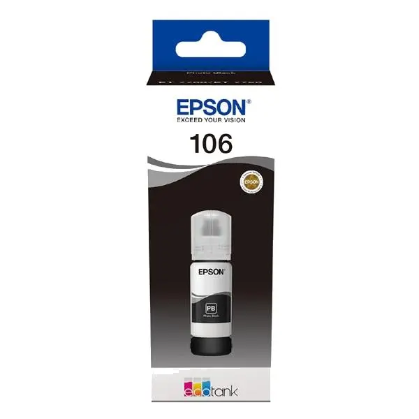 Tusz Epson EcoTank 106 C13T00R140 Czarny foto 70 ml