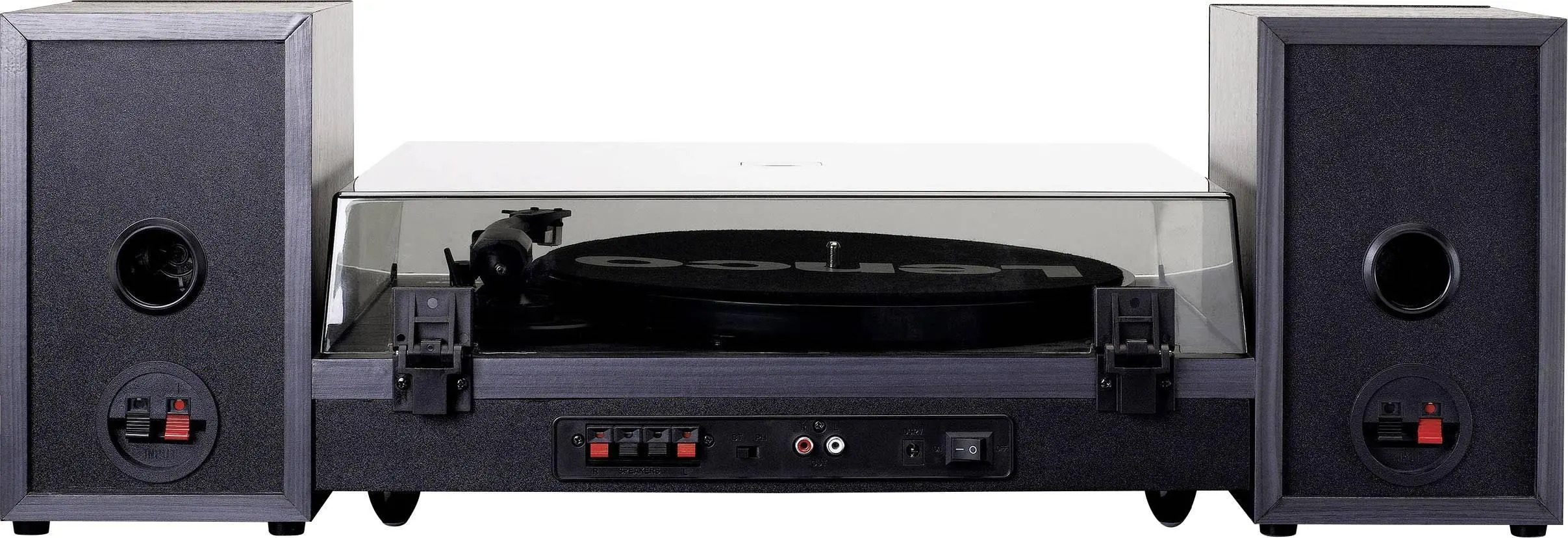 Gramofon Lenco LS-300BK Automatyczny Napęd bezpośredni Przedwzmacniacz Bluetooth Czarny + głośniki