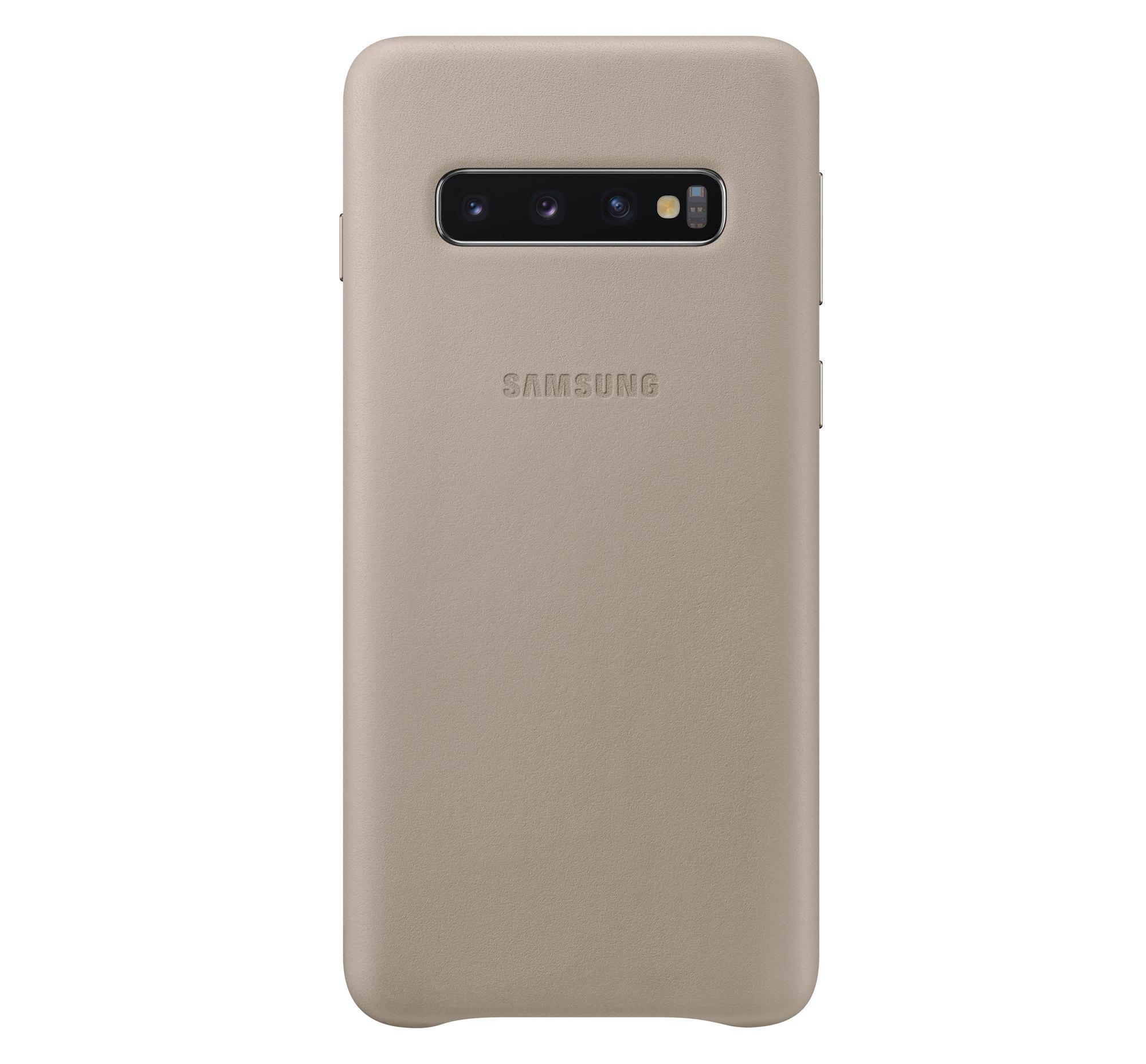 Etui Samsung Galaxy S10 Leather Cover EF-VG973LJ (szary)