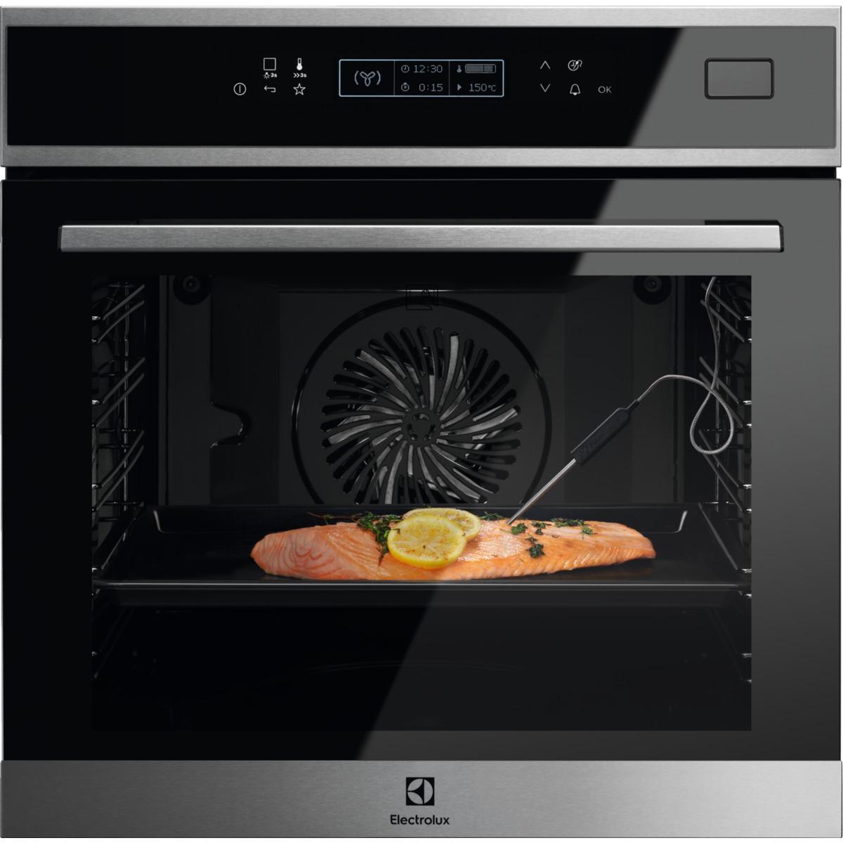Piekarnik elektryczny parowy Electrolux EOB8S31X SteamBoost - termoobieg - prowadnice teleskopowe
