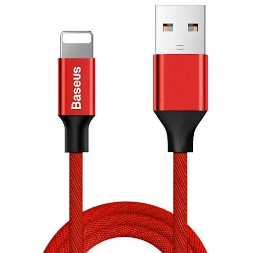 Kabel Baseus Yiven Lightning 1,8m 2A Czerwony