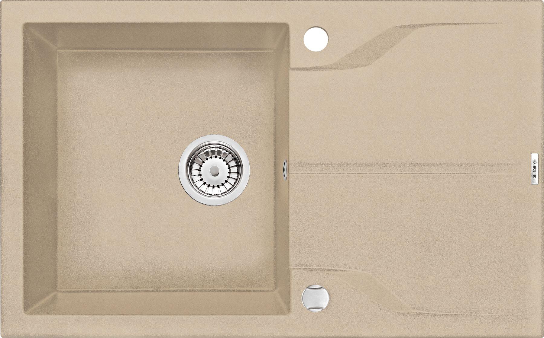 Zlewozmywak Deante RAPIDO ZQK 7113 - granitowy - wpuszczany w blat - ociekacz