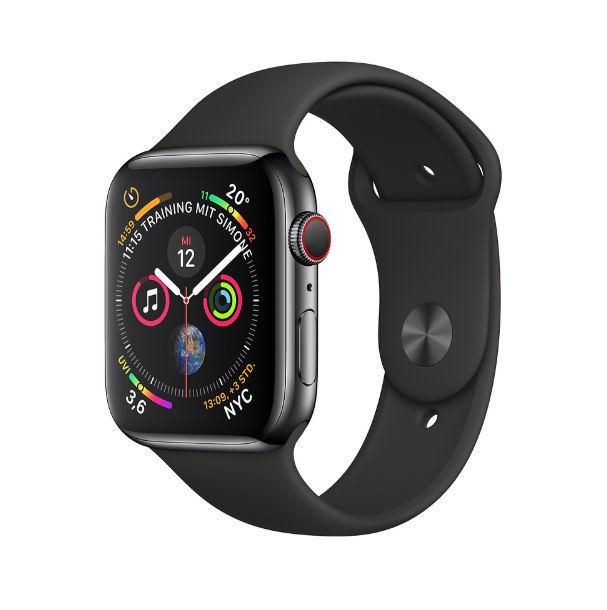 Apple Watch Series 4 44 mm GPS + Cellular Sport (czarny)