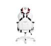 Fotel Diablo Chairs X-Ray Kids Size  - dla dzieci - biało-czarny - skóra ECO - do 110kg
