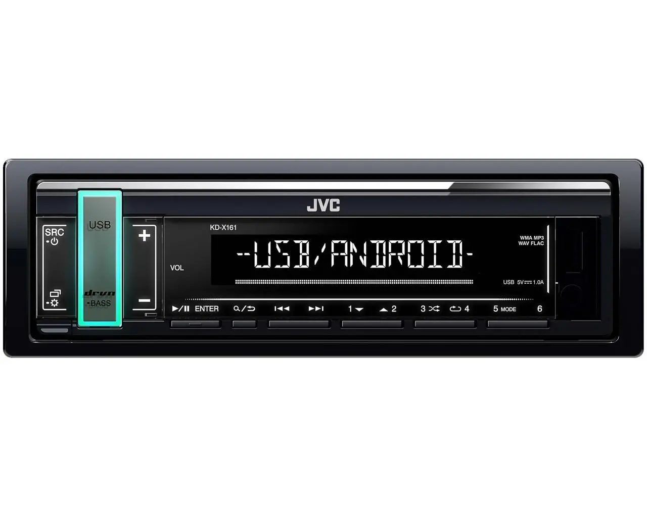 Radioodtwarzacz samochodowy JVC KD-X161 z USB 4x50W