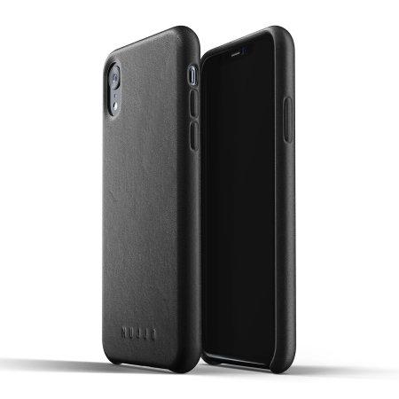 Mujjo Full Leather Case iPhone Xr (czarny)