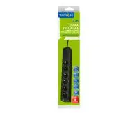 Reinston ALZ010 6 gniazd 3m Czarny