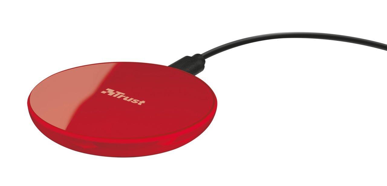 Trust 22863 Primo10 Fast Wireless Charger (czerwony)