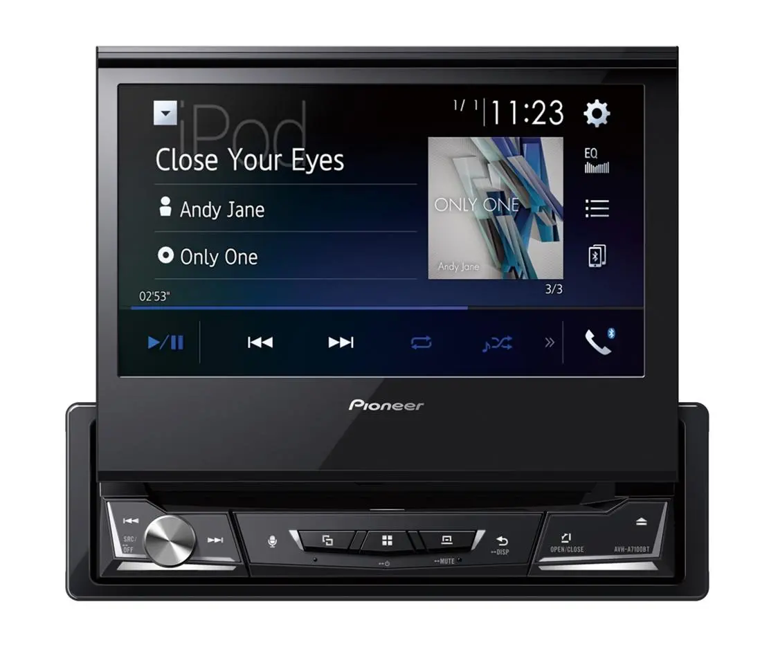 Radioodtwarzacz samochodowy Pioneer AVH-A7100BT z DVD/CD/USB 7" 4x50W Bluetooth