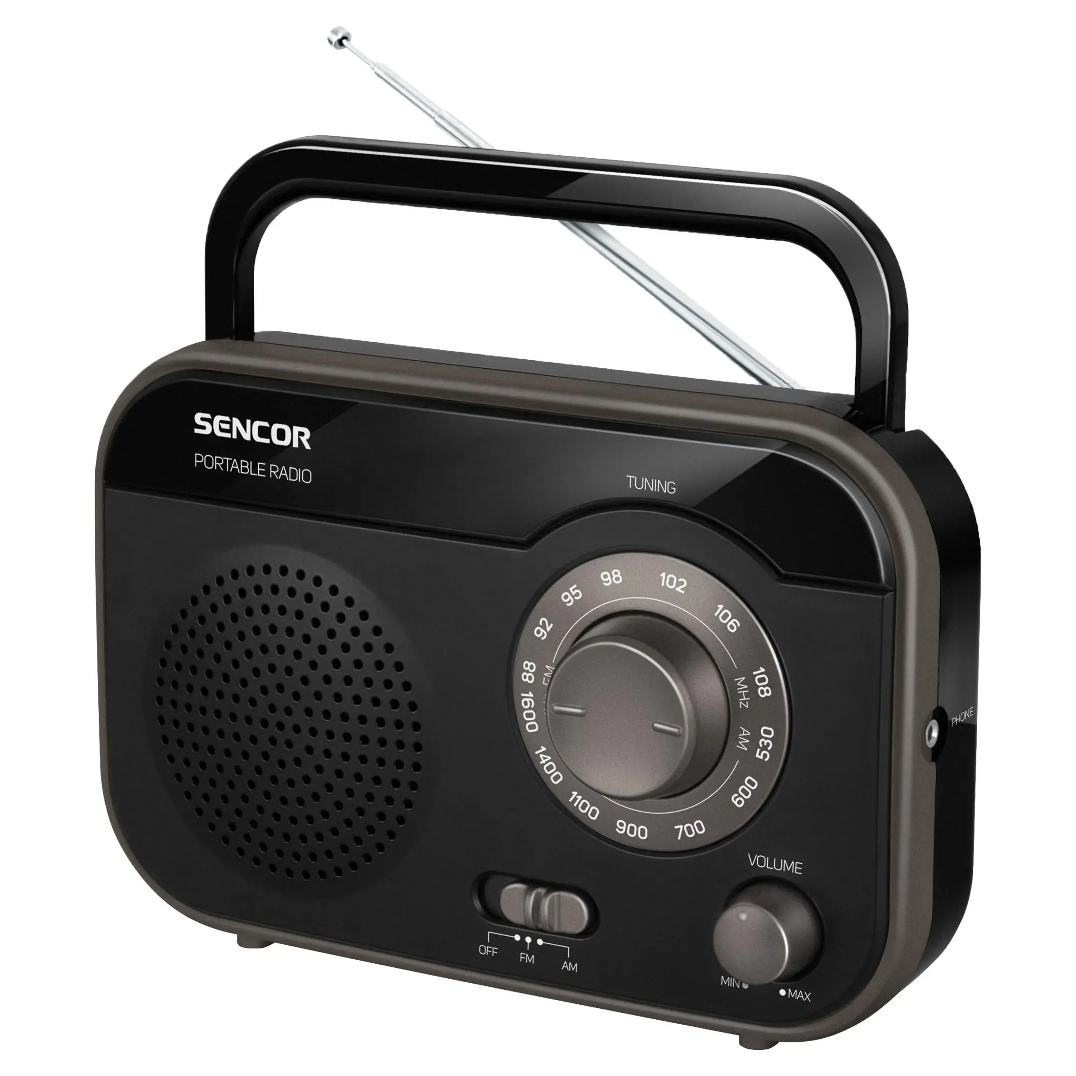 Radioodbiornik Sencor SRD 210 B Radio FM Czarny