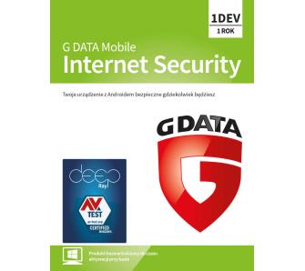 Antywirus G Data Mobile Internet Security 1 Urządzenie/1 Rok Kod aktywacyjny
