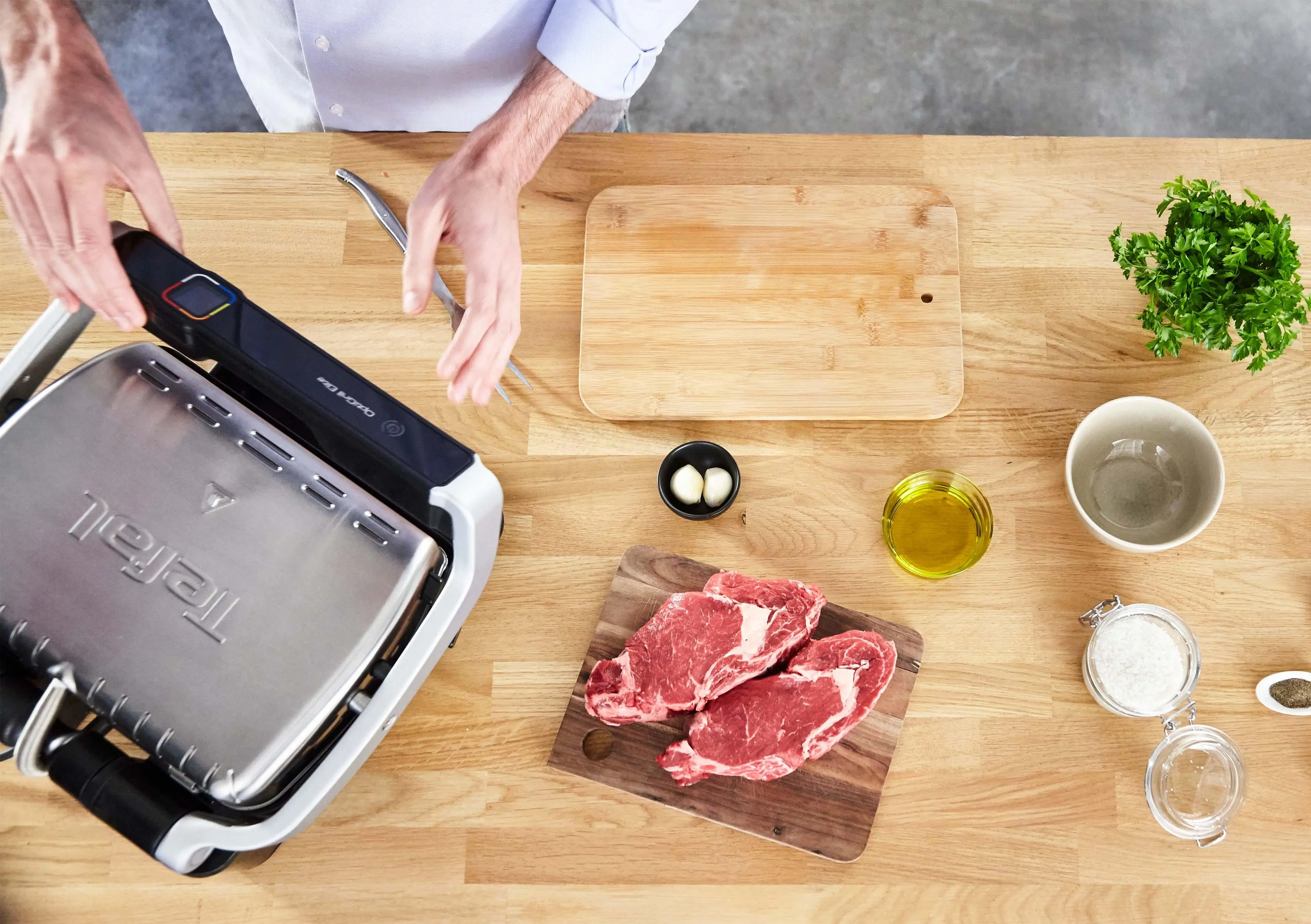 Grill elektryczny Tefal OptiGrill Elite GC750 600cm2 Programy automatyczne