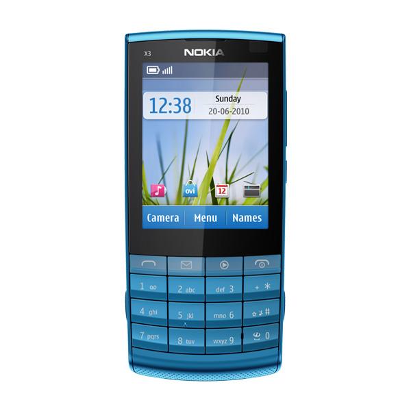 Nokia X3-02 (niebiesko-srebrny), Telefon komórkowy - cena i