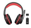 Słuchawki bezprzewodowe z mikrofonem Trust GXT 390 Juga PS4 Nauszne Czarno-czerwony