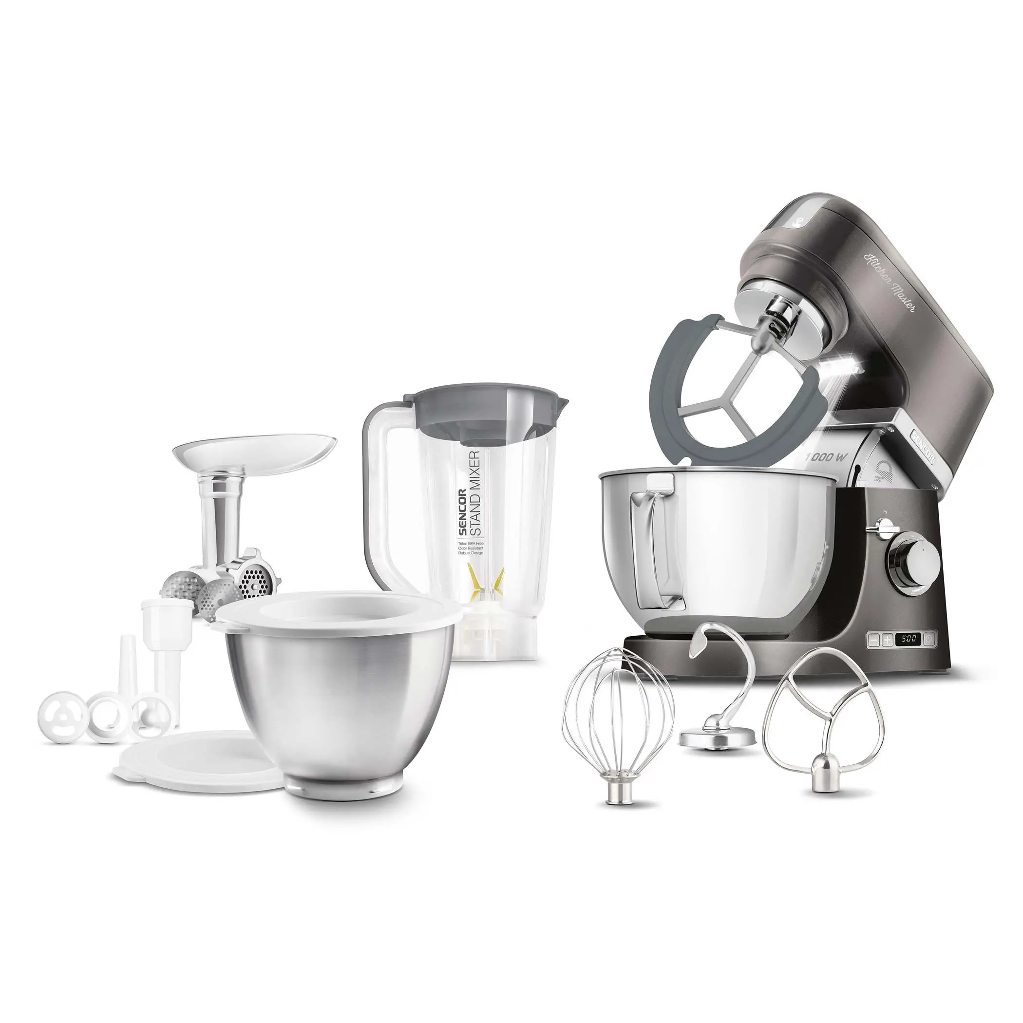 Robot planetarny Sencor STM 7878BK 1000W Maszynka do mielenia Blender kielichowy