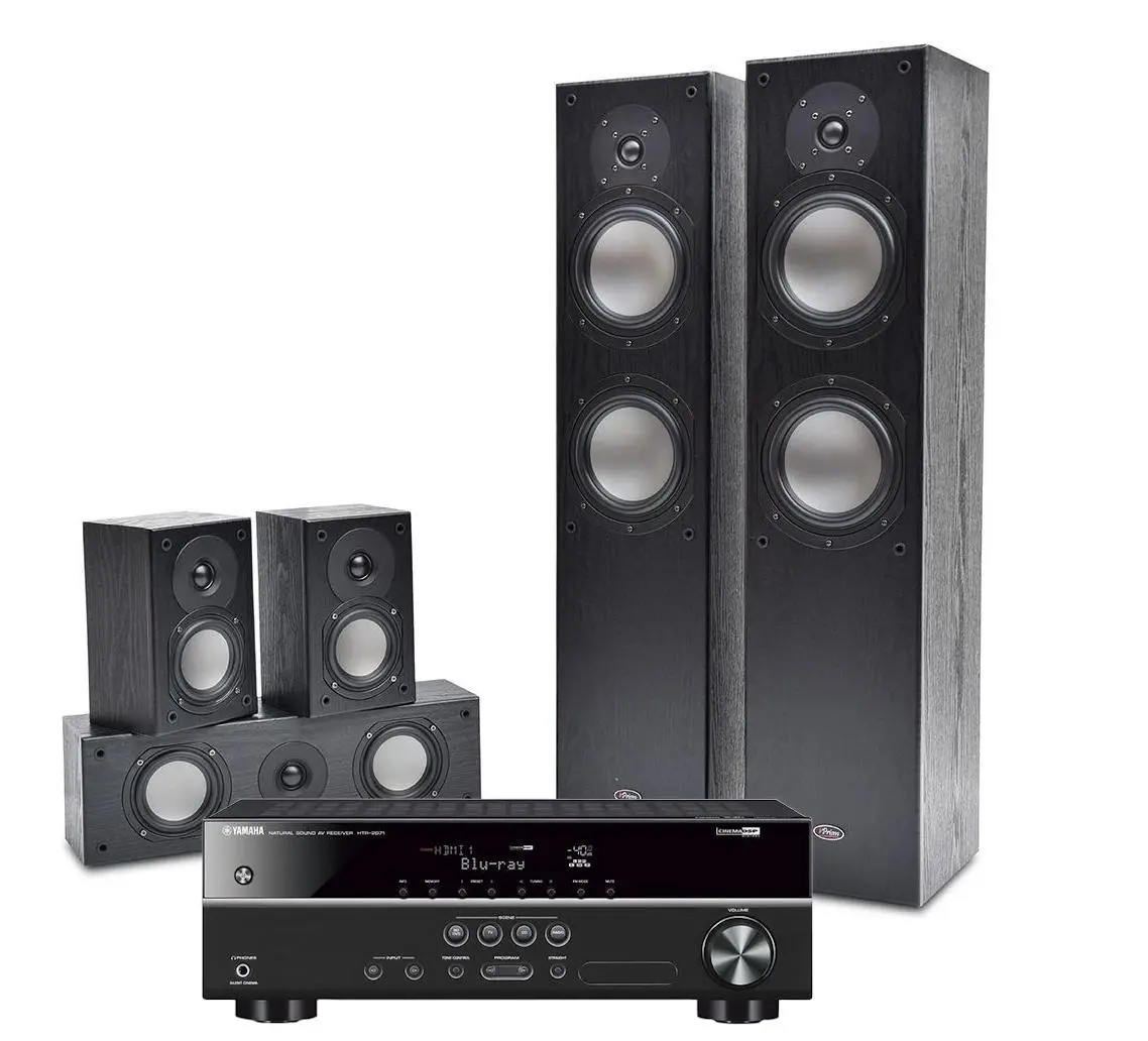 Zestaw kina Yamaha HTR-2071, Prism Audio Vienna Czarny