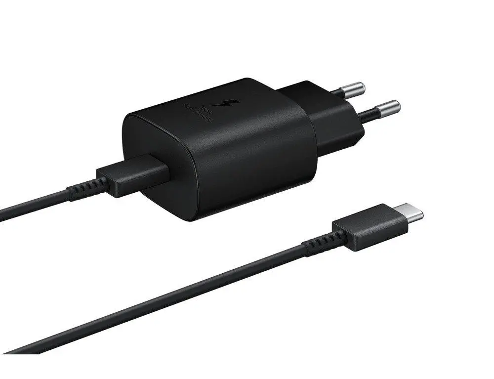Ładowarka sieciowa Samsung EP-TA800XBEGWW 25W z kablem USB-C do USB-C 1m Czarny