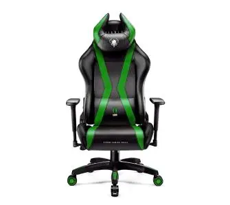 Fotel Diablo Chairs X-Horn 2.0 Normal Size Gamingowy do 160kg Skóra ECO Czarno-zielony