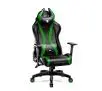 Fotel Diablo Chairs X-Horn 2.0 Normal Size Gamingowy do 160kg Skóra ECO Czarno-zielony