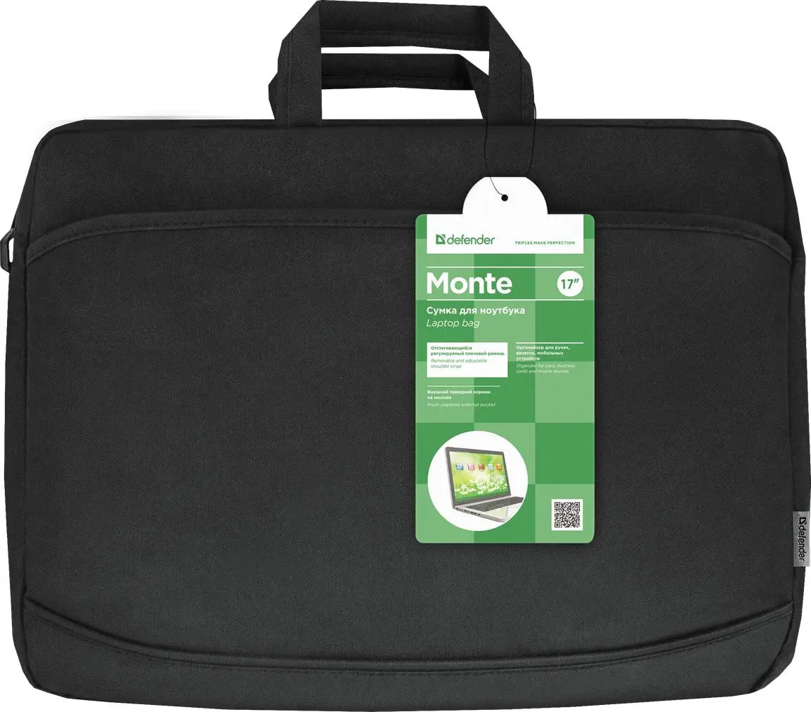 Torba na laptopa Defender Monte 17''  Czarny