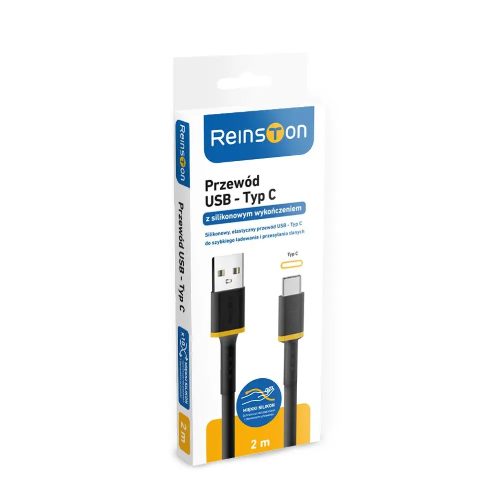 Kabel Reinston EKT36 USB-C 2m Czarny