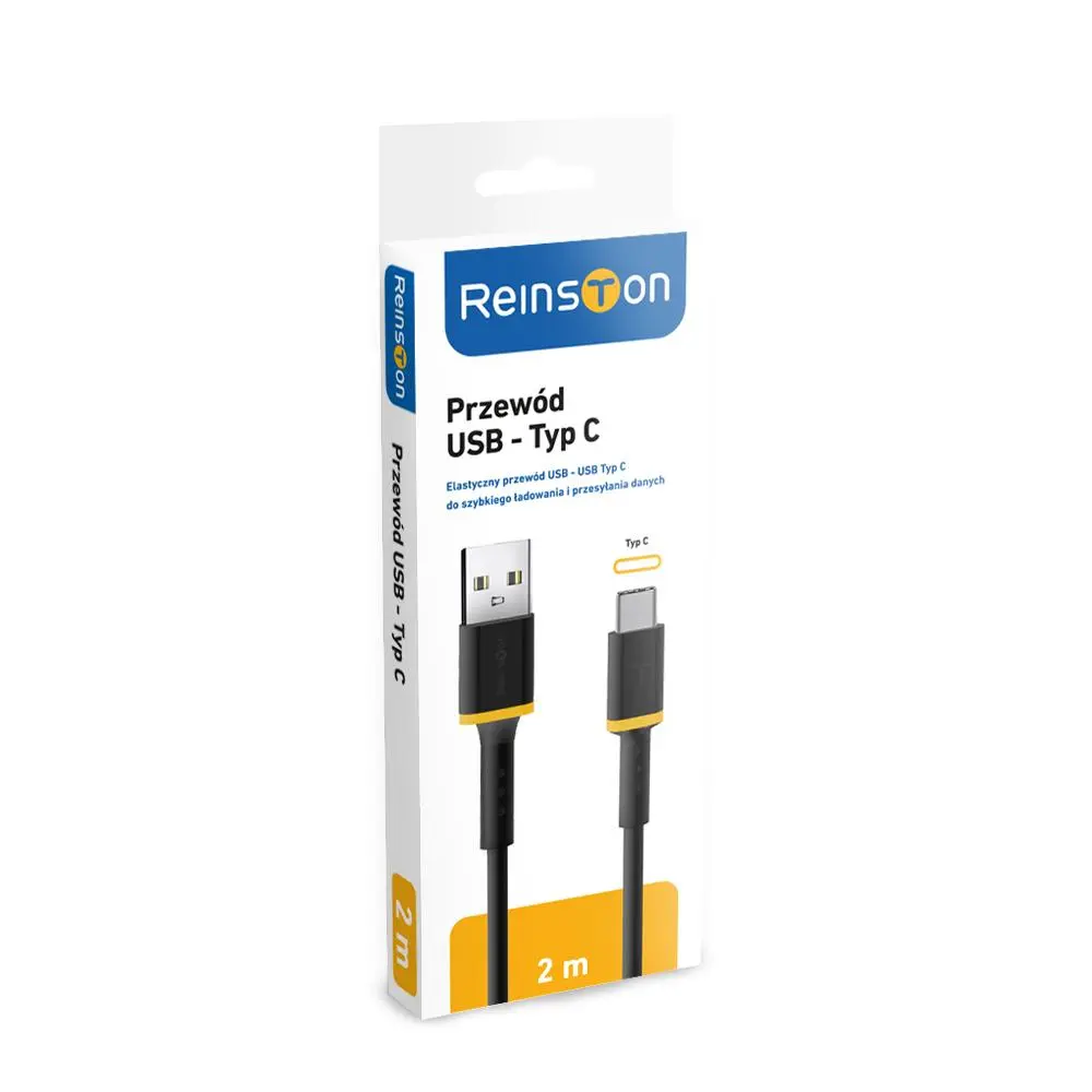 Kabel Reinston EKT32 USB-C 2m Czarny