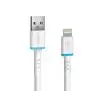 Kabel Reinston EKT42 elastyczny USB-A na Lightning MFI 2m Biały