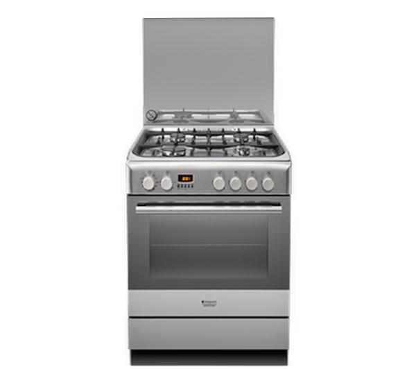 Kuchnia gazowo-elektryczna Hotpoint-Ariston H6GMH6AF C (X) Termoobieg Rożen