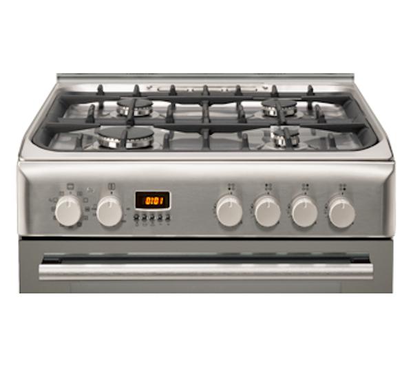 Kuchnia gazowo-elektryczna Hotpoint-Ariston H6GMH6AF C (X) Termoobieg Rożen