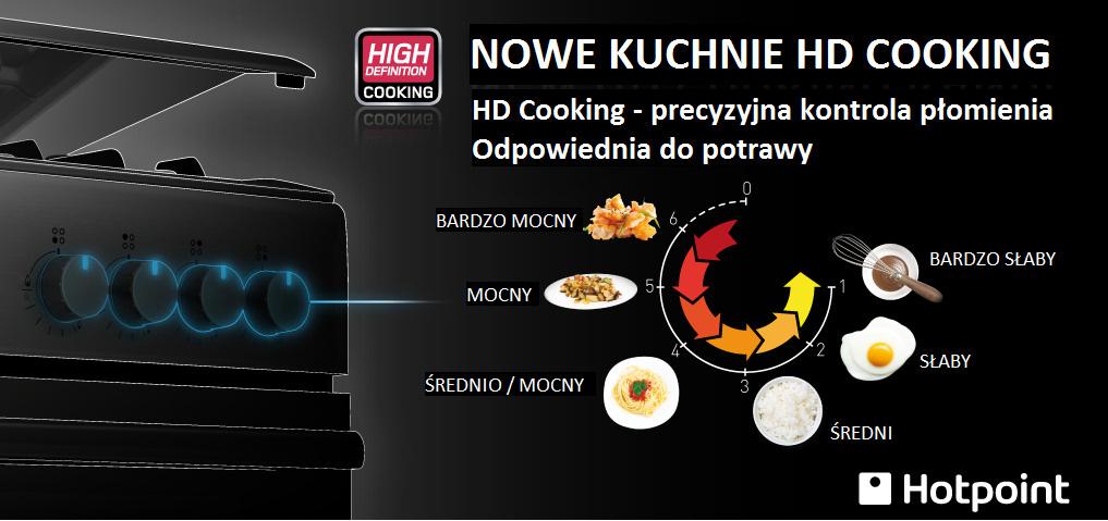 Kuchnia gazowo-elektryczna Hotpoint-Ariston H6GMH6AF C (X) Termoobieg Rożen