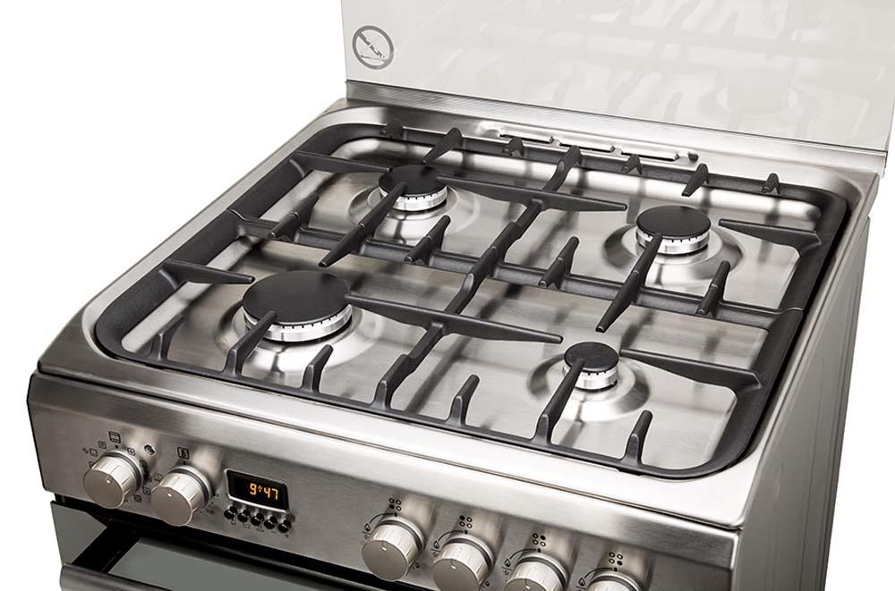Kuchnia gazowo-elektryczna Hotpoint-Ariston H6GMH6AF C (X) Termoobieg Rożen