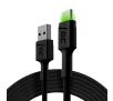 Kabel Green Cell Ray USB - USB-C 2m Czarny