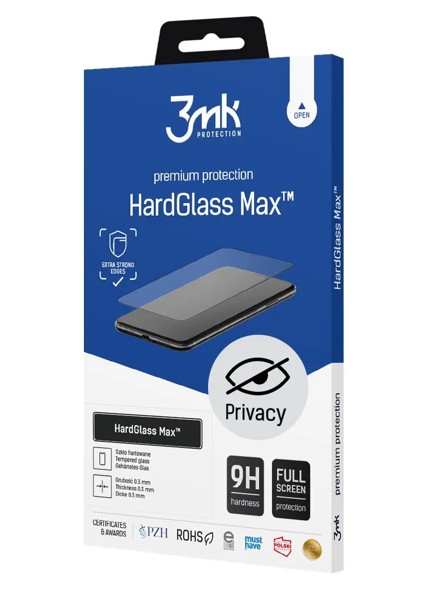 Szkło hartowane 3mk HardGlass do Privacy Max iPhone 11 PRO
