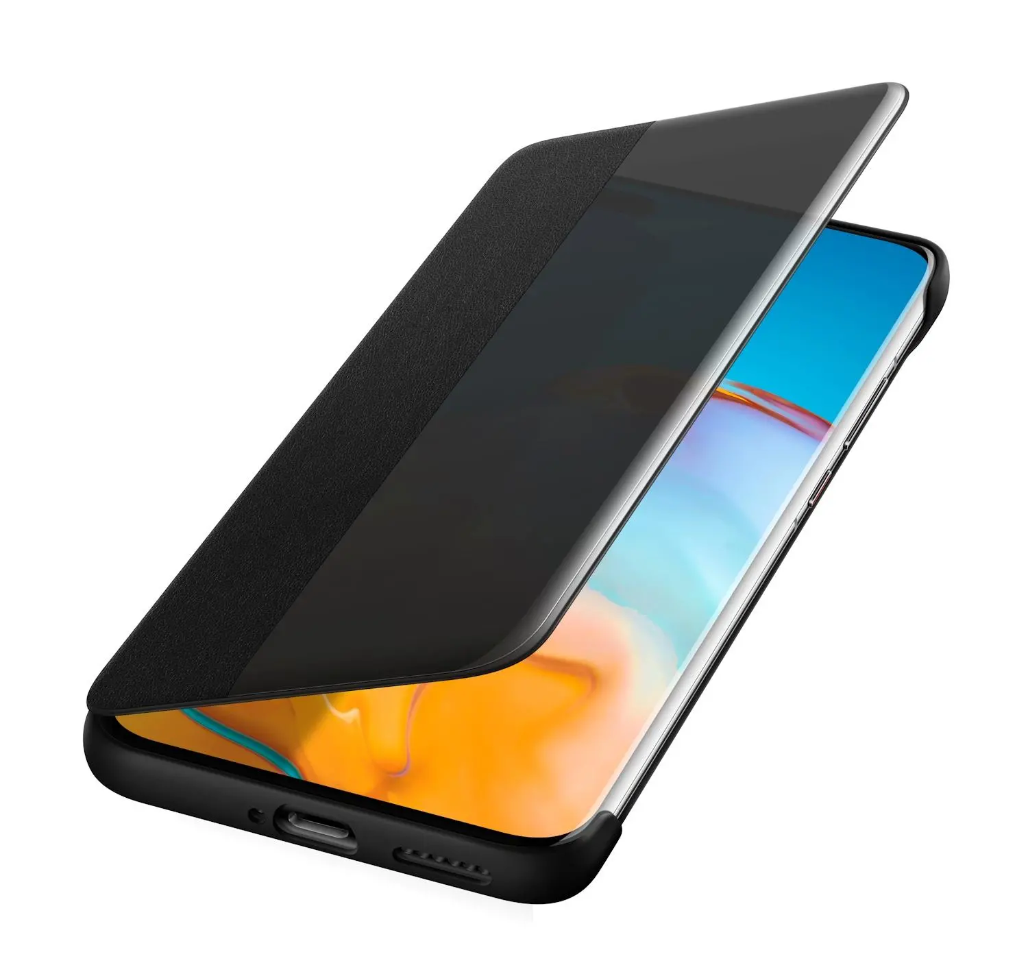 Etui Huawei Smart View Flip Cover do P40 Pro Czarny