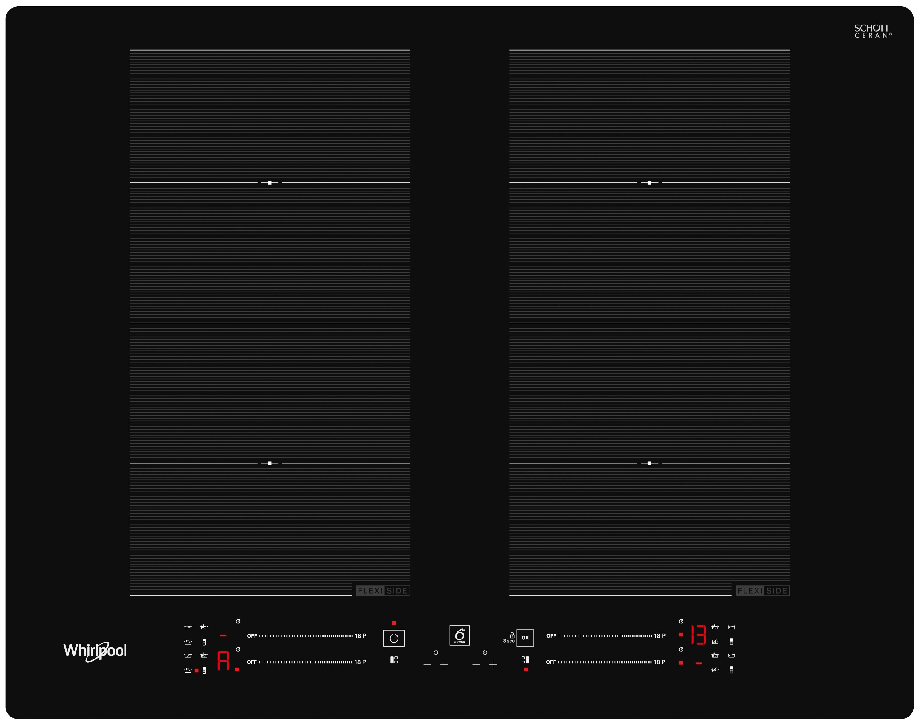 Płyta indukcyjna Whirlpool WF S8865 NE ChefControl 64,9cm
